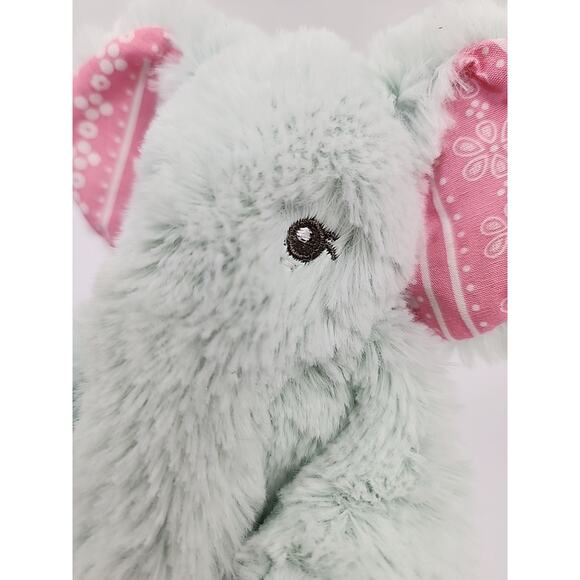 American Girl Bitty Baby Green Plush Elephant 7” 2013 Retired Stitched Eyes - Picture 3 of 9